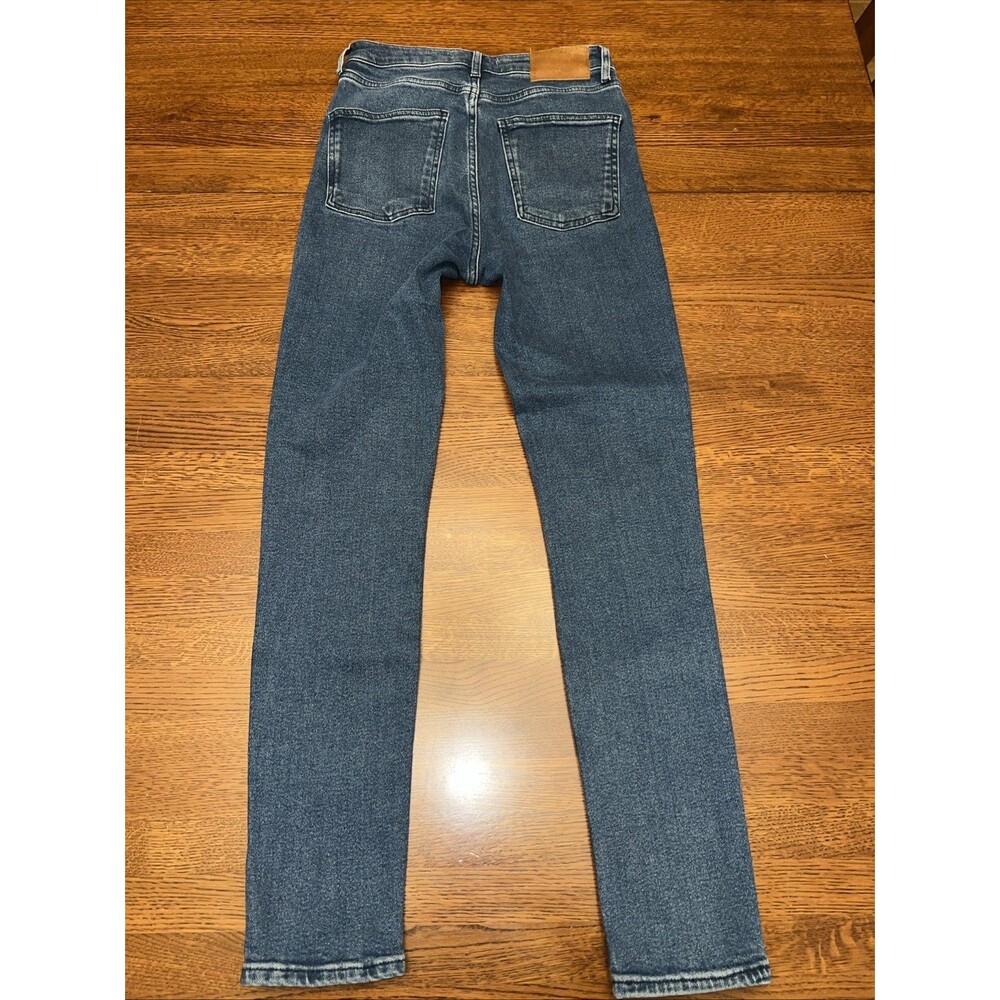 Zara Jeans Womens Size 4 Blue Stretch High Rise Skinny Pockets Casual Denim - Picture 8 of 9
